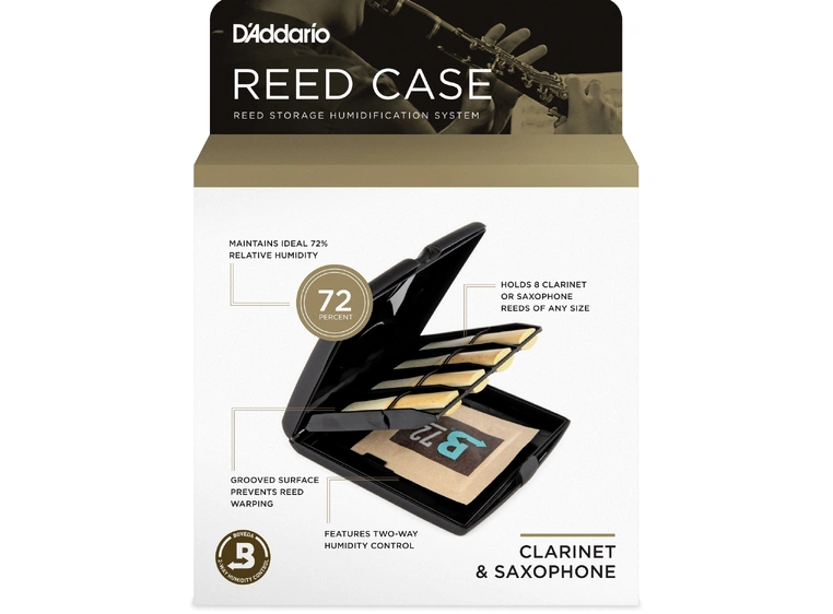 Rico Reed Case m/Reed Vitalizer for Clarinet & Sax (RVCASE04) 